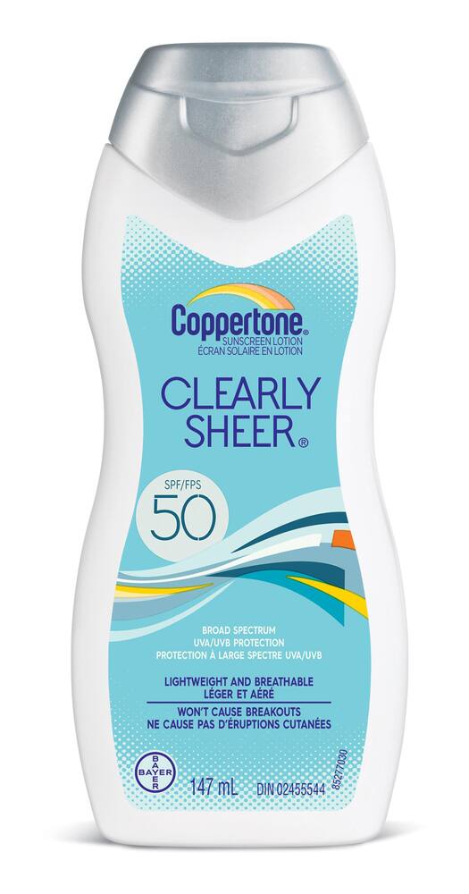 coppertone clearly sheer after sun moisturizer