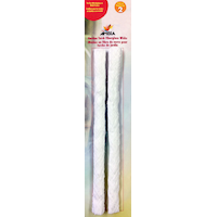 Ambia Fiberglass Tiki Torch Replacement Wicks, White, 2-pk