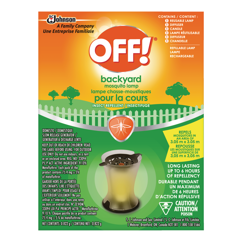 OFF! Backyard 6Hour Mosquito/Insect Repellent Lamp Canadian Tire