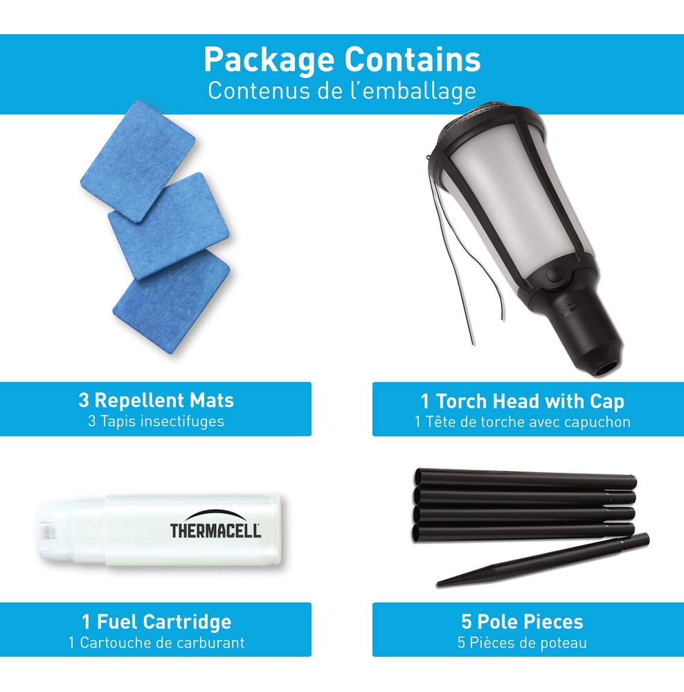 Thermacell Patio Shield 20Hour DEETFree LED Electric Mosquito/Insect