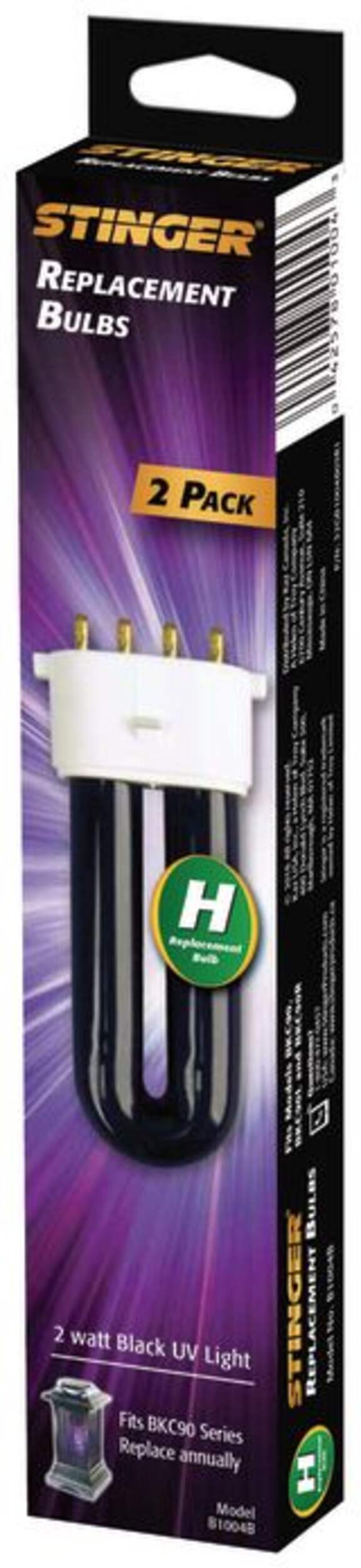 Stinger Black UV Light Mosquito/Bug Zapper Replacement Bulb, fits BKC90 Series, 2-pk Front_Angled_Left