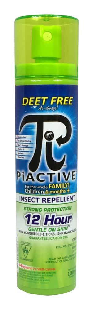 PIACTIVE™ Original 100% Deet Free Travel Size Pump Insect Repellent ...