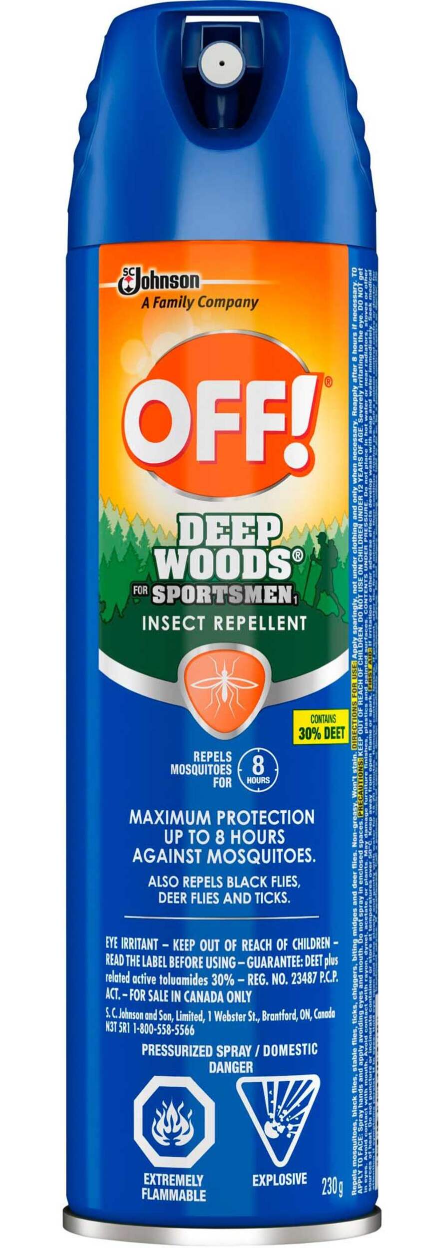 OFF! Deep Woods Mosquito Repellent for Sportsmen, 230-g Front_Flat