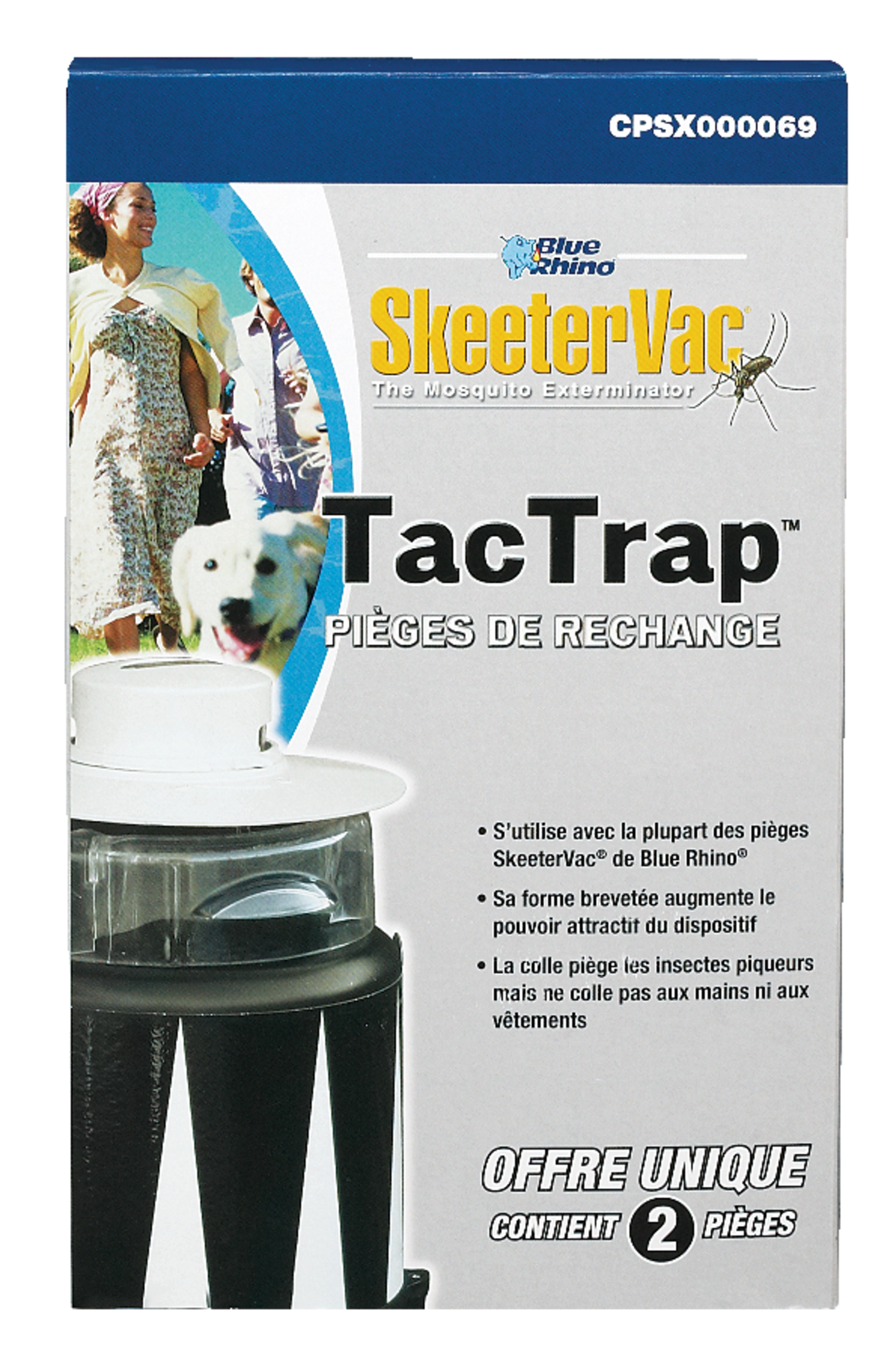 Recharge pour piège à moustiques/insectes collant Blue Rhino SkeeterVacMD Front_Flat