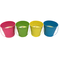 Bougie chasse-moustiques/insectes à la citronnelle Ambia, couleurs variées, 828 mL