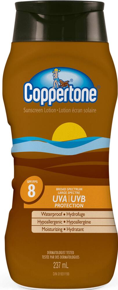 Coppertone Sunscreen Lotion, SPF 8 | Canadian Tire