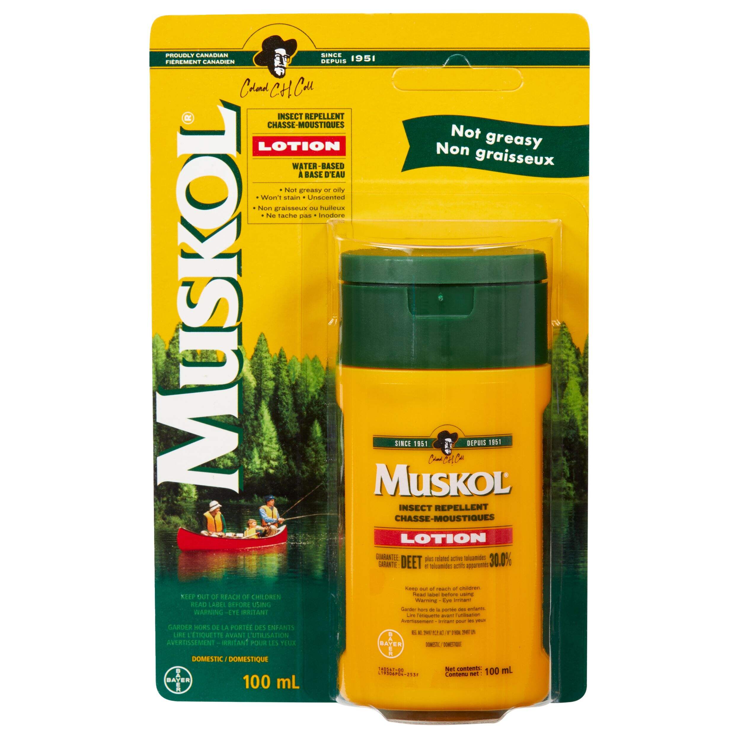Muskol 8-Hour 30% DEET Mosquito/Insect Repellent Lotion, 100-mL Front_Flat