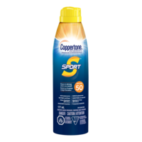 Coppertone Sport Clear SPF50 Continuous Sunscreen Spray, 177-mL