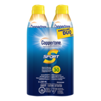Coppertone Sport SPF30 Sunscreen Spray Duo Pack, 2 x 222-mL