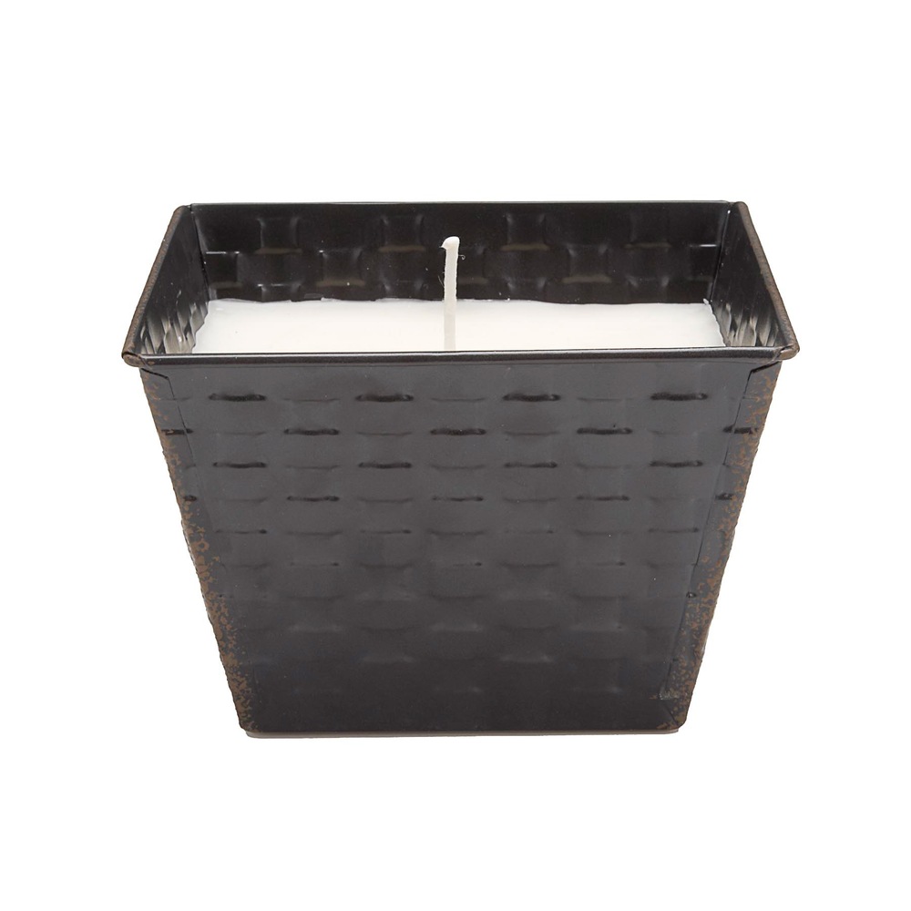 Citronella Square Mosquito Repellent Candle with Wicker Weave Bucket Canadian Tire