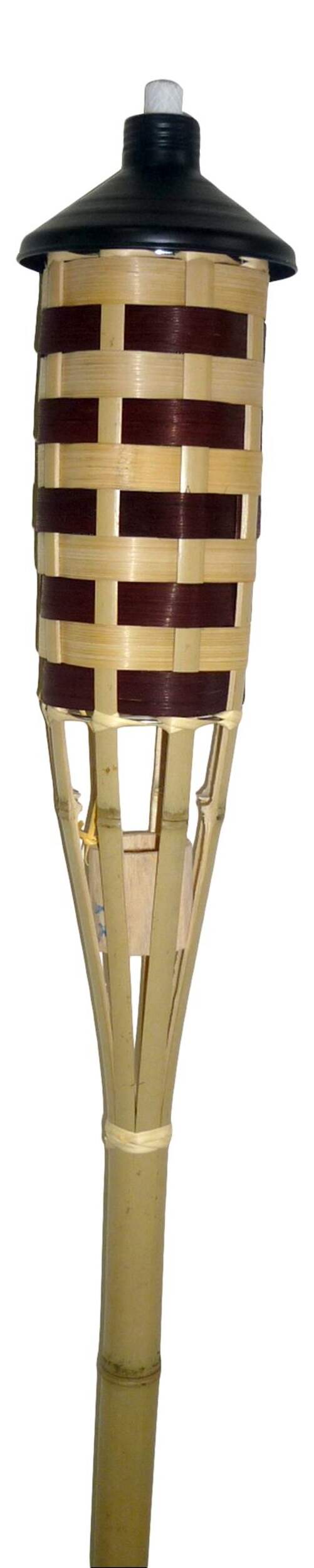 60-in Bamboo Citronella Tiki Mosquito/Insect Repellent Torch, Beige Front_Flat
