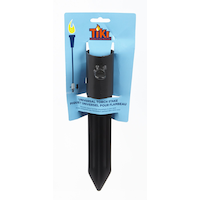 Tiki Universal Stake, Torch holder,  Black Front_Elevated