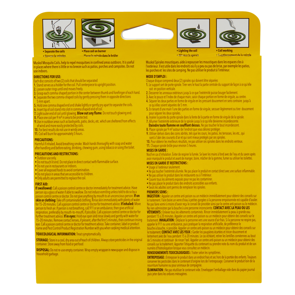 Muskol 50Hour Mosquito/Insect Repellent Coils, 10pk, 5 hours per coil