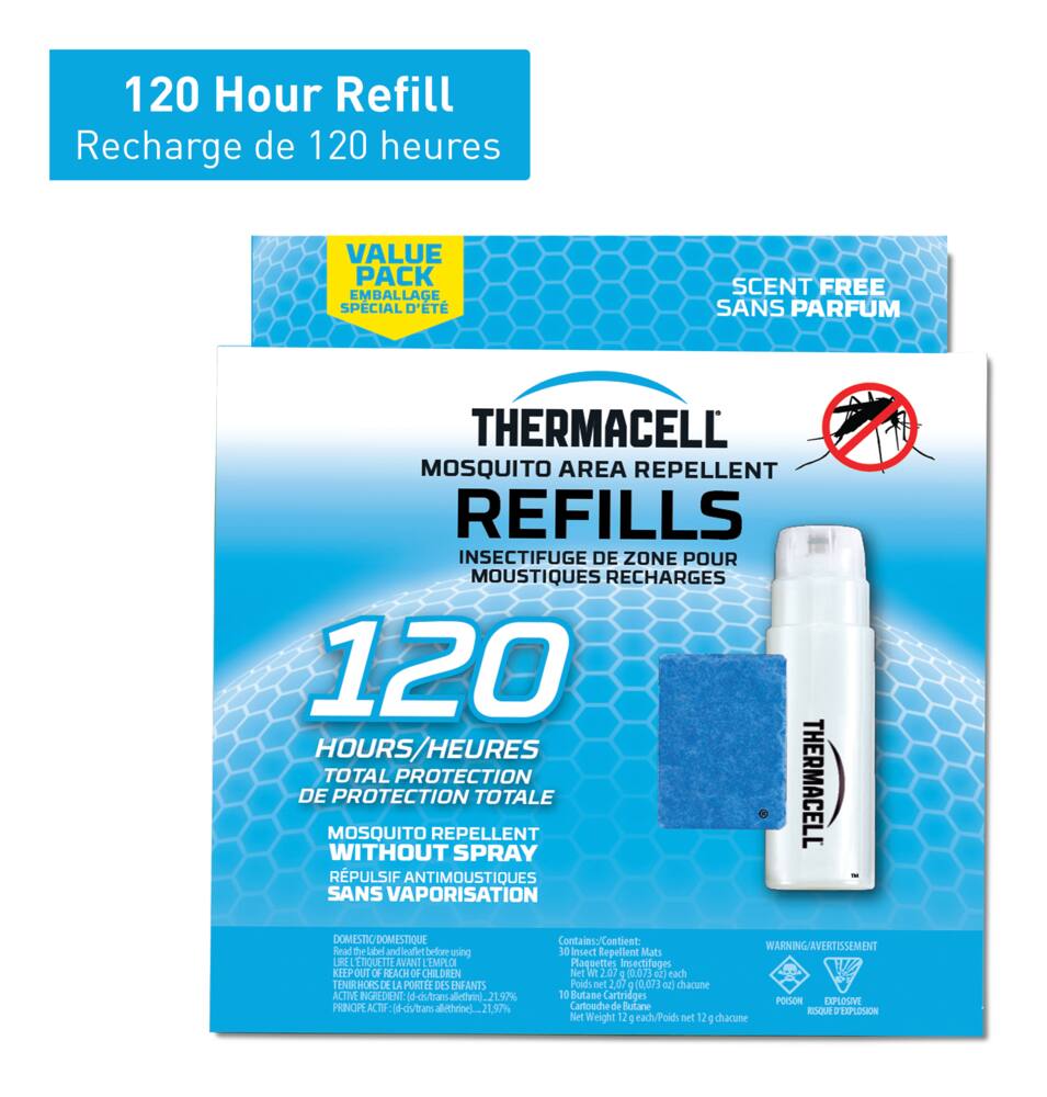 Recharge De Chasse moustiques insectes Thermacell 120 Heures Sans DEET 