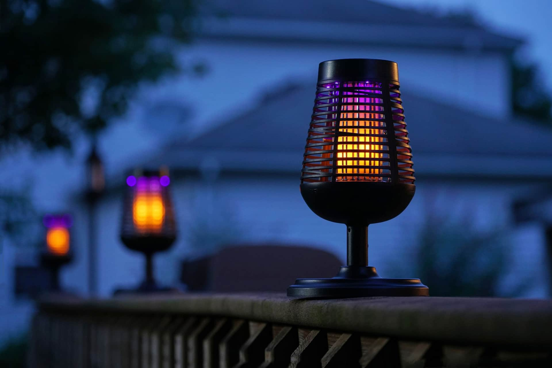 Solar tiki bug deals zapper