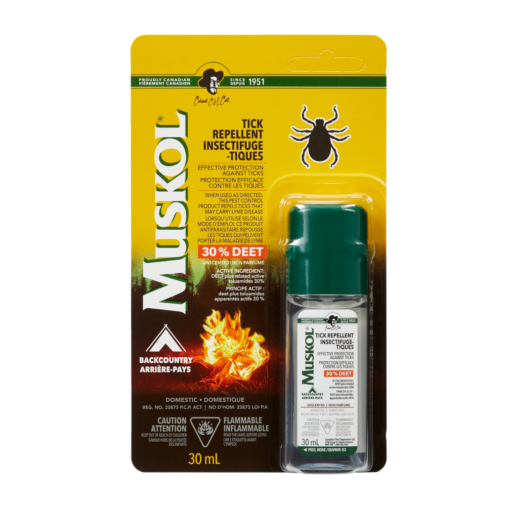 Muskol BackCountry 30 DEET Tick Repellent, 30mL Canadian Tire