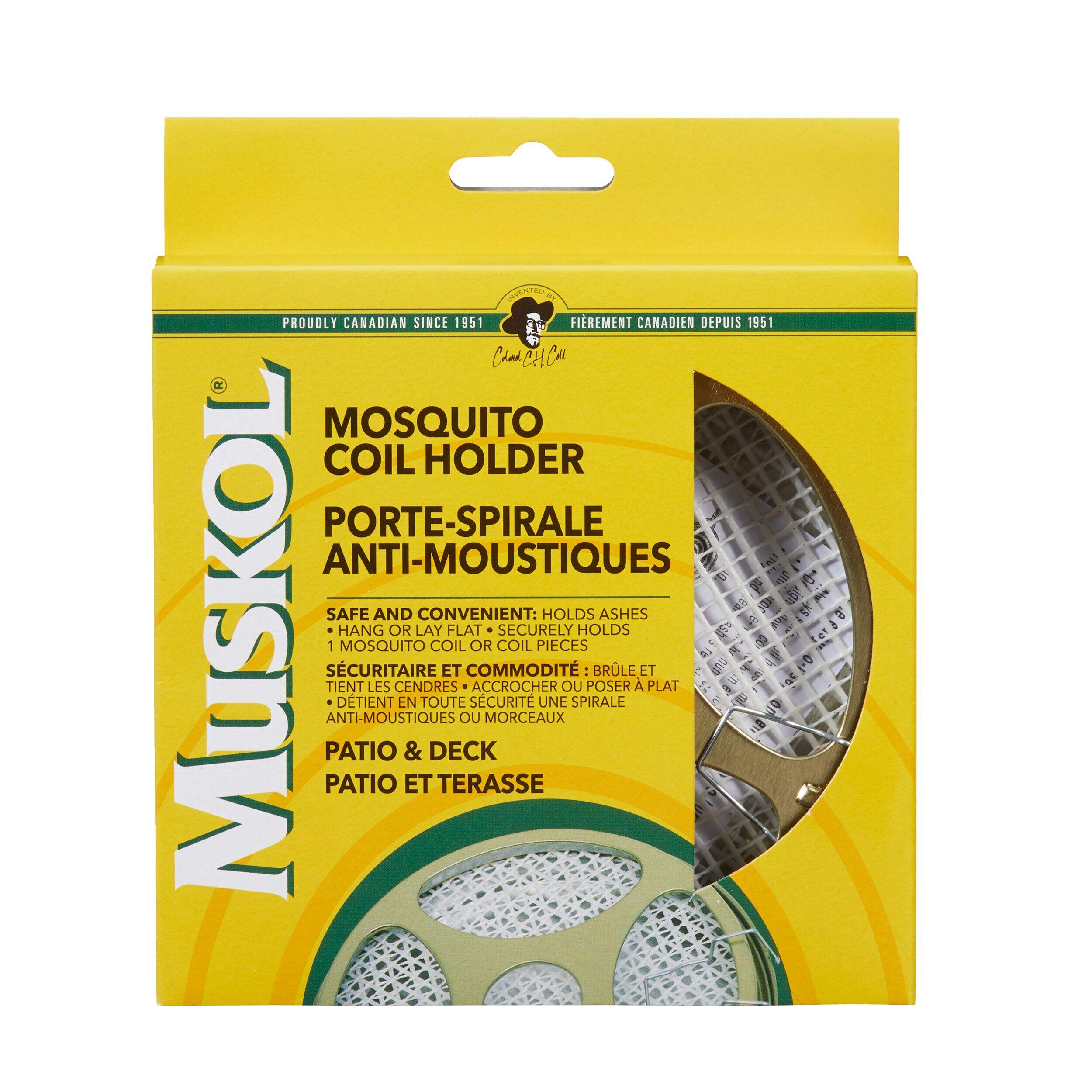 Support de spirale chasse-moustiques/insectes Muskol Front_Elevated