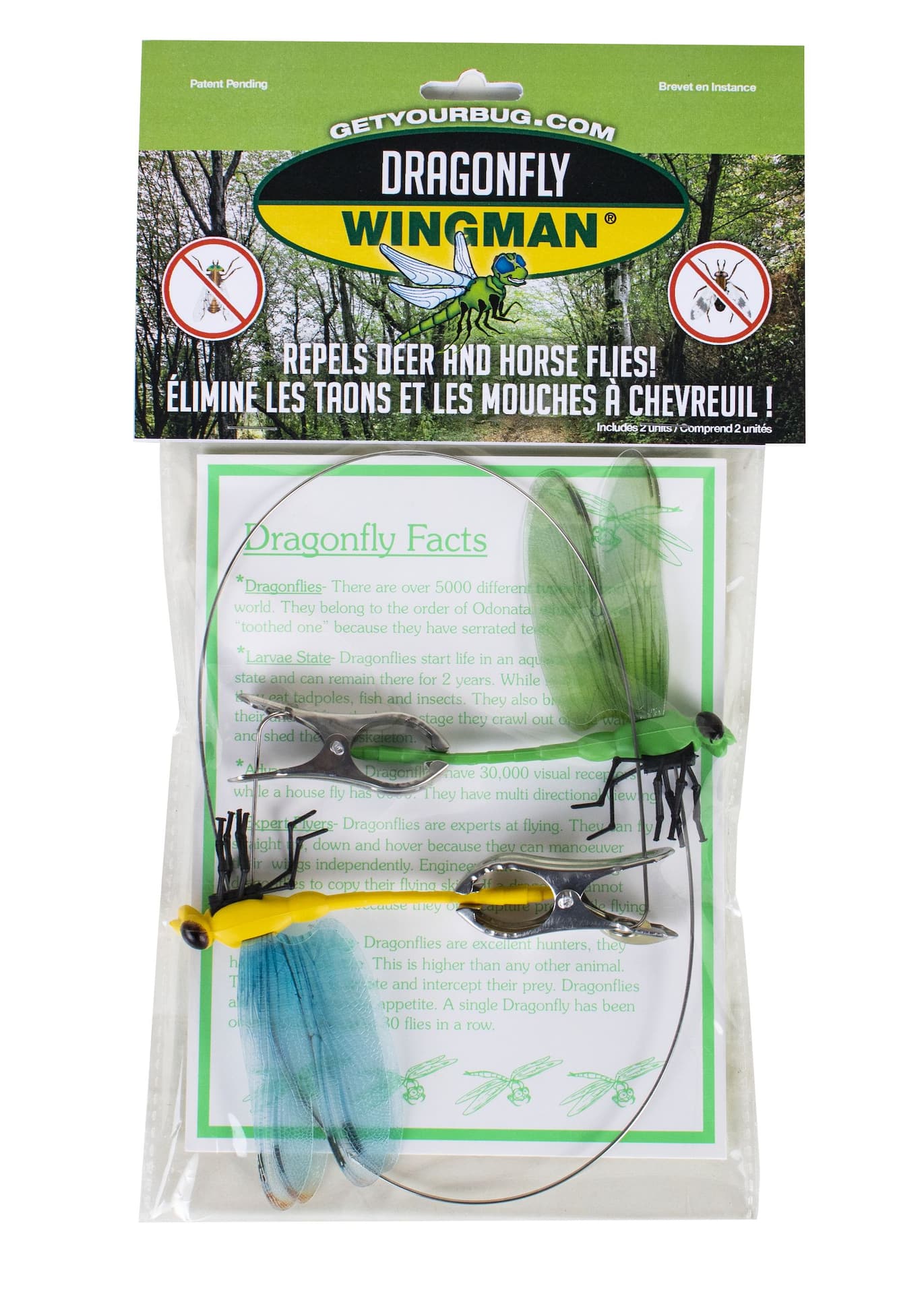 Dragonfly Wingman Horse and Deer Fly Deterrent, 2-pk