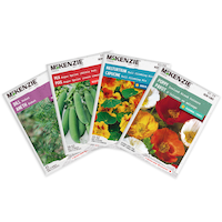 McKenzie, Flower Seeds, Assorted Varieties, Ready to Plant for your Home Garden Front_Flat