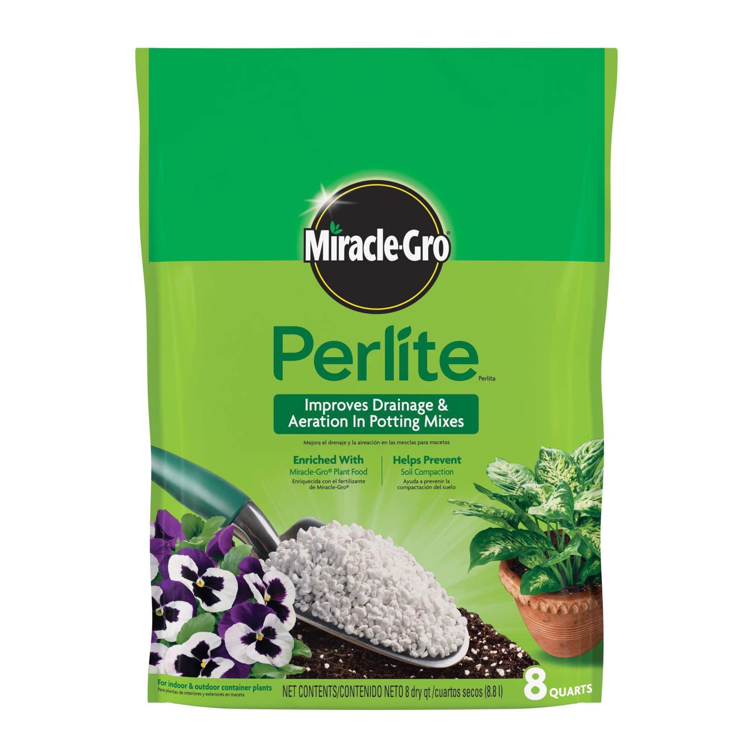 Miracle-Gro® Perlite Soil, 0.04-0.01-0.06, 8.8-L Front_Flat