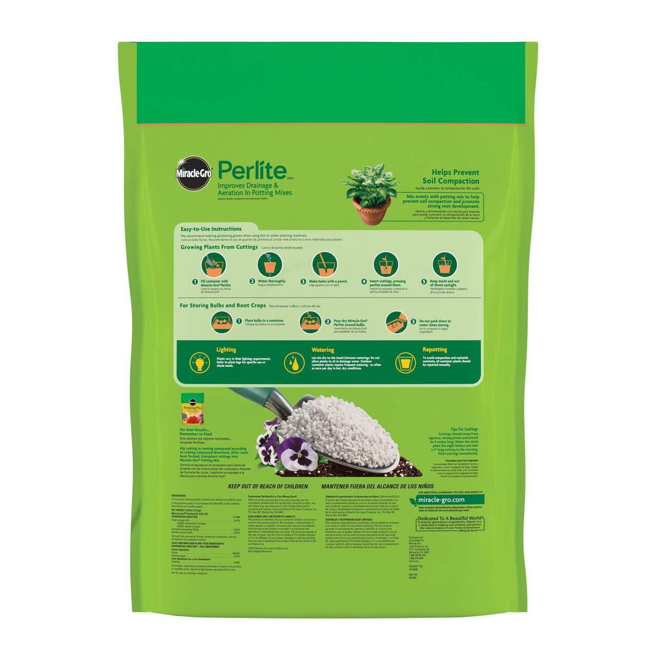 Terreau perlite Miracle-GroMD, 0,04-0,01-0,06, 8,8 L