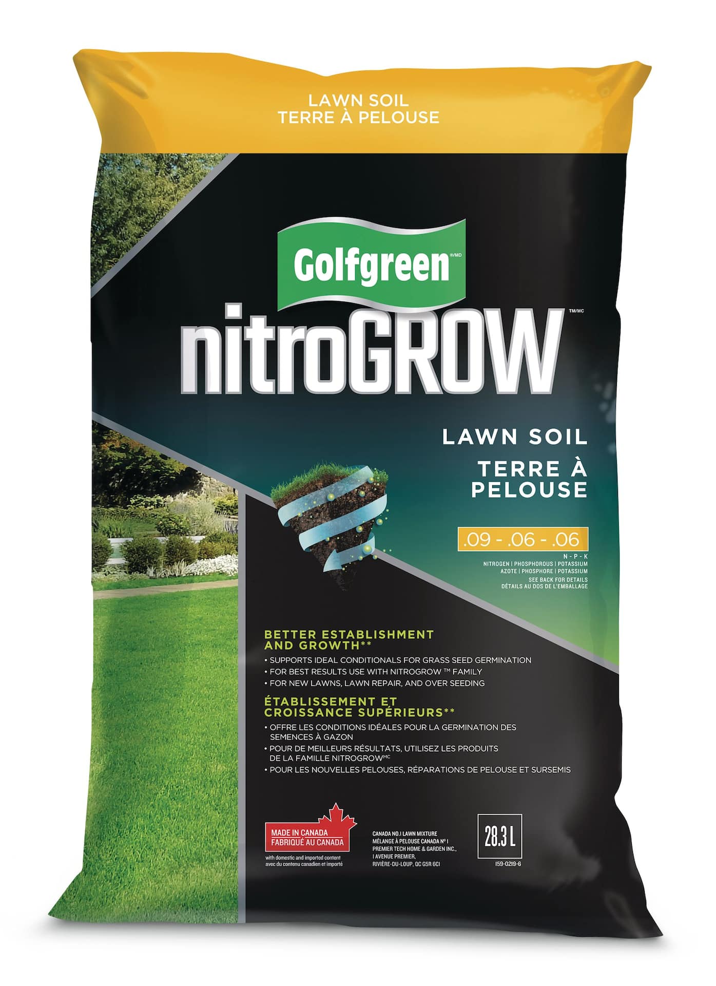 Golfgreen NitroGROW Lawn Soil, 28.3-L | Canadian Tire