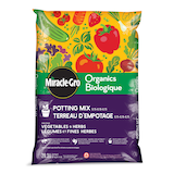 Miracle-Gro® Organics Potting Soil Mix  For Vegetables & Herbs, 28.3-L Front_Flat
