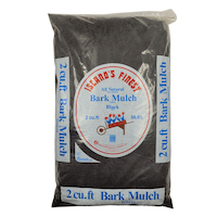 Island's Finest All Natural Bark Garden Mulch, Black, 2-cu-ft Front_Flat