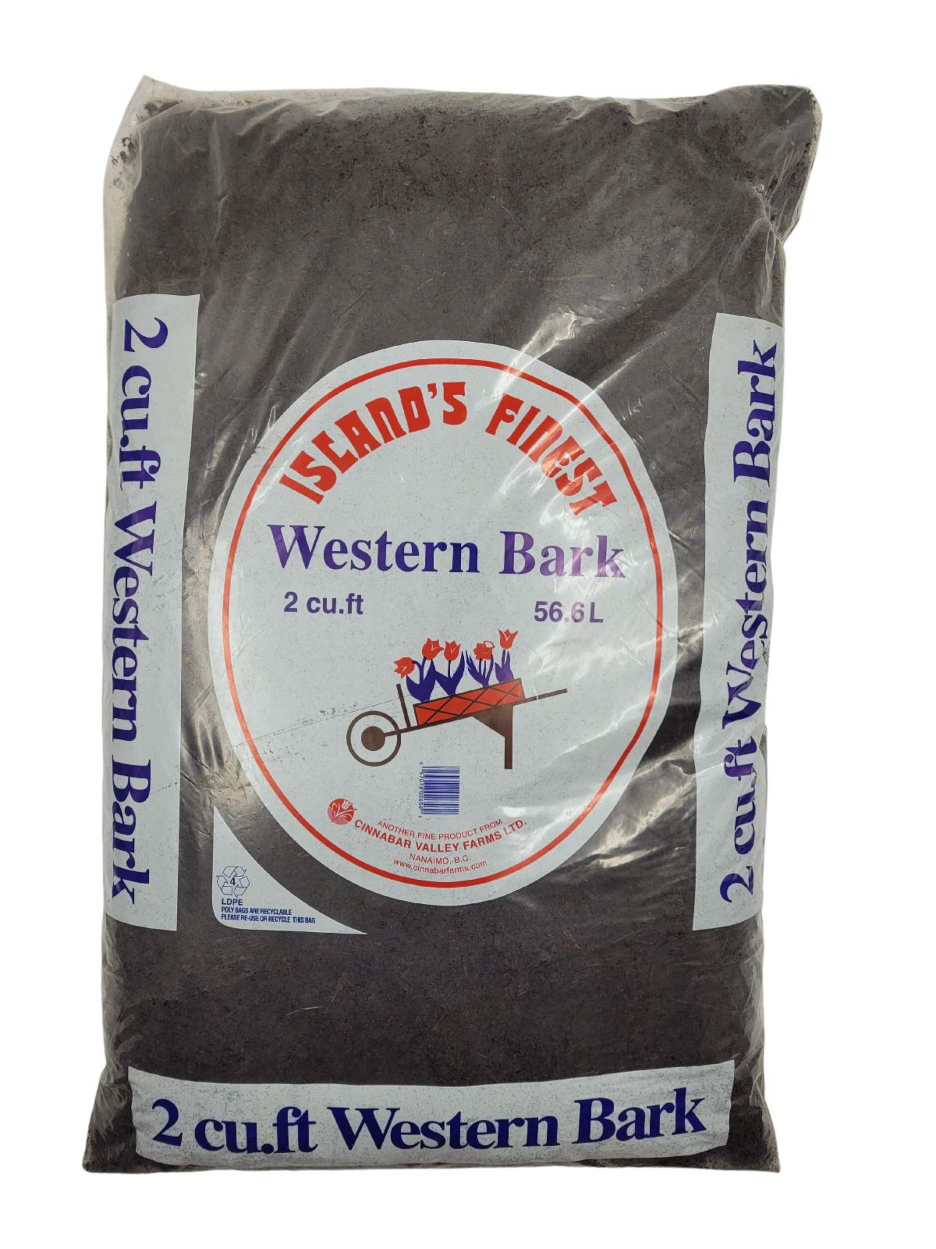 Island's Finest Western Bark Garden Mulch, Red, 2-cu-ft Front_Flat