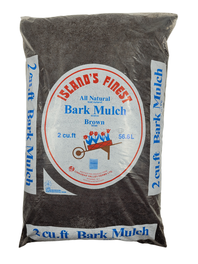 Island's Finest All Natural Bark Garden Mulch, Brown, 2cuft