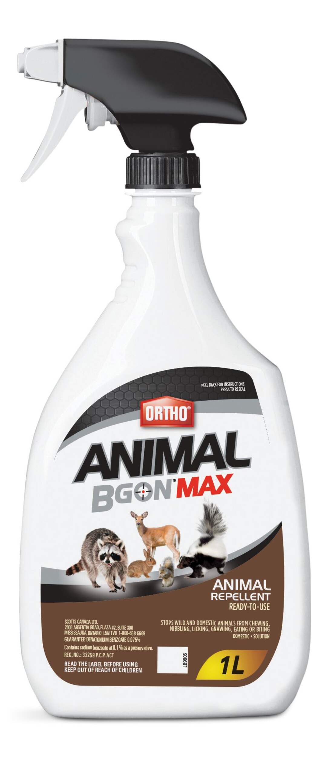 Ortho® Animal B Gon™ MAX Animal Repellent for Raccoons, 1-L Front_Flat