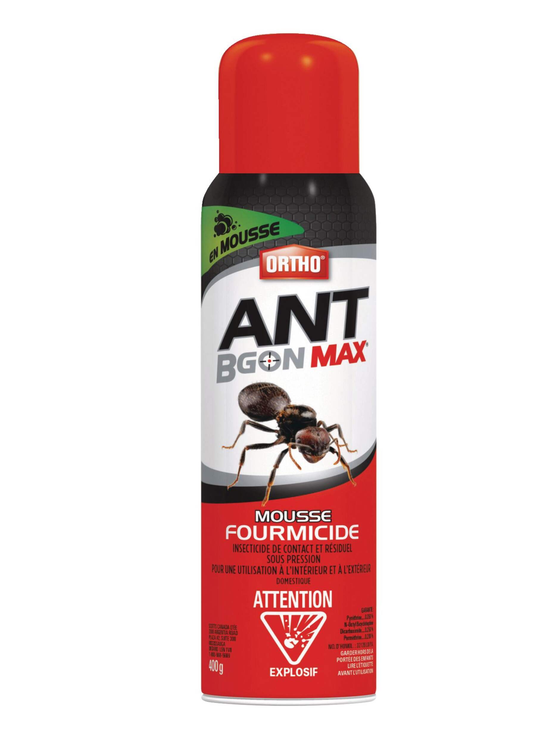 Mousse anti-fourmis et coquerelles Ortho Ant-B-Gon, 400 g Front_Flat