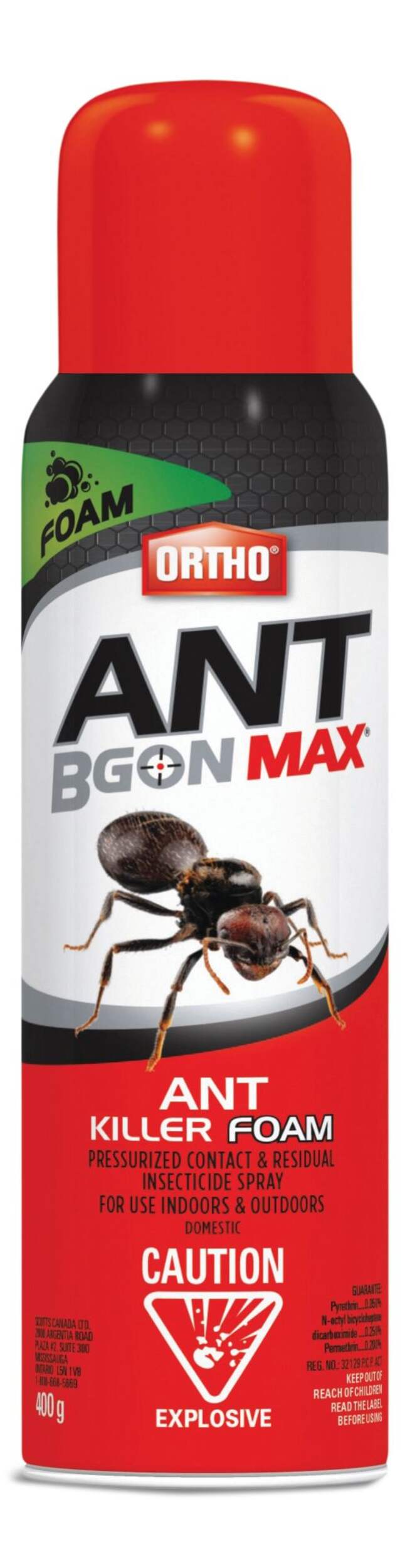 Ortho® Ant B Gon Max® Ant & Roach Killer Foam, 400-g Front_Flat