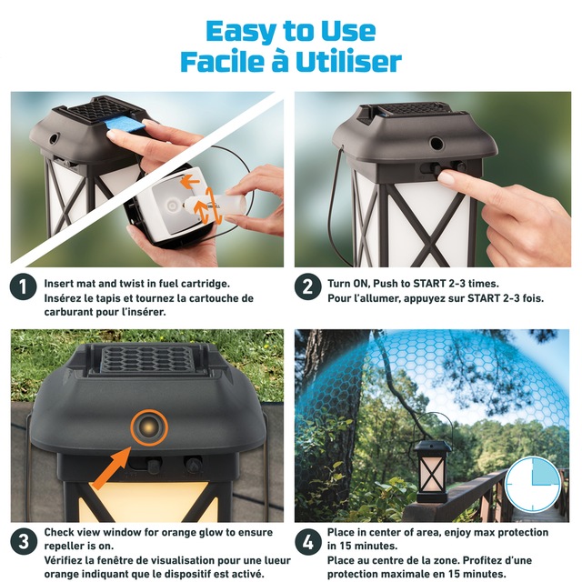 Thermacell Patio Shield 12Hour DEETFree LED Mosquito/Insect Repellent Lantern Canadian Tire