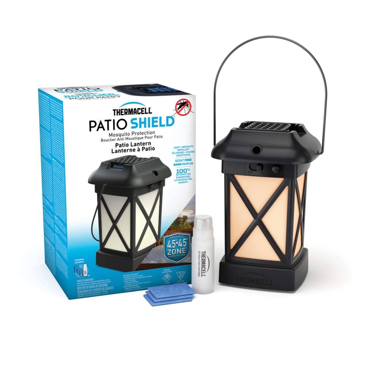 Lanterne chasse-moustiques/insectes à DEL 12 heures sans DEET Thermacell  Patio Shield