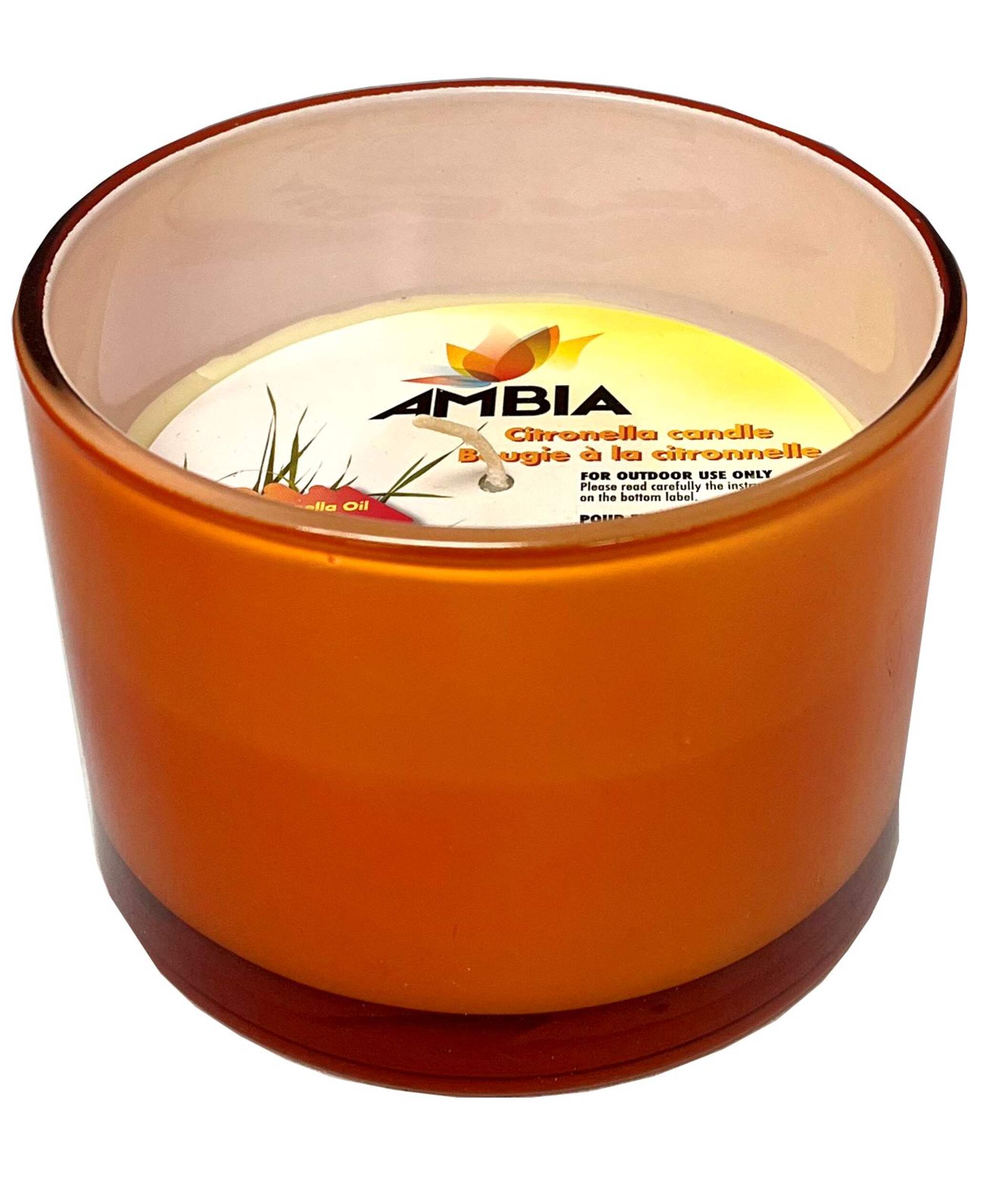 Ambia 12-cm Single-Wick Citronella Mosquito/Insect Repellent Jar Candles, Assorted Colours Front_Elevated