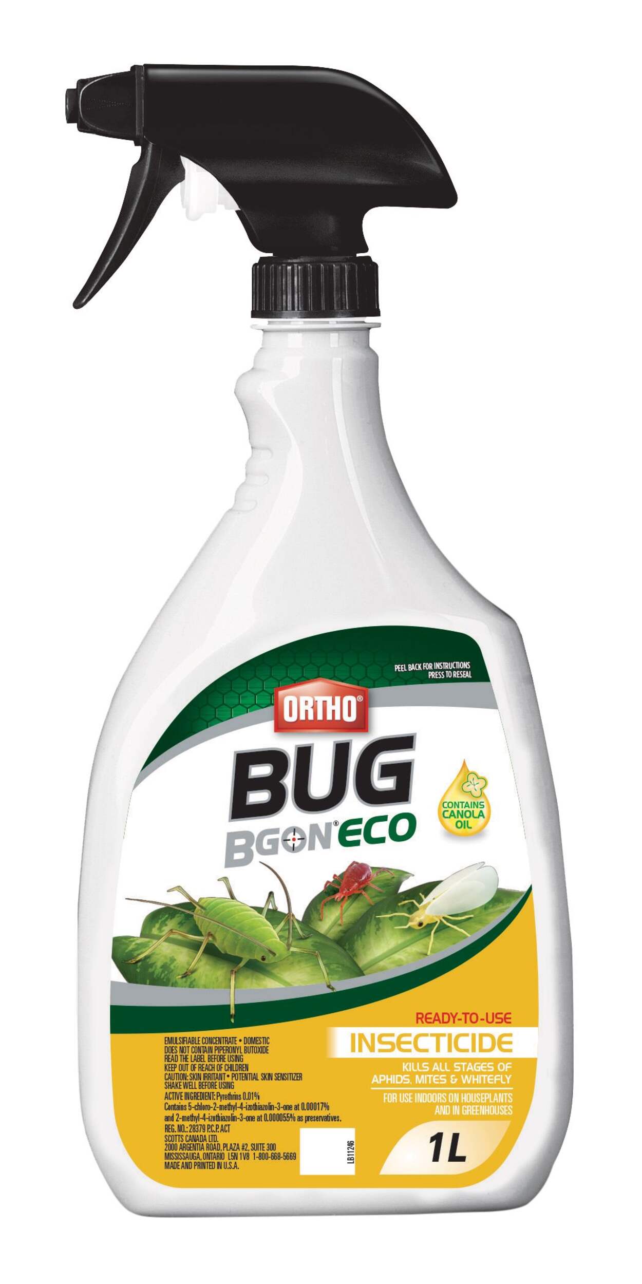 Ortho® Bug B Gon™ Eco Indoor Ready-to-Use Insecticide 1-L Front_Flat