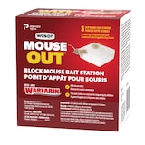 Wilson® MOUSE OUT™ Mouse Bait Station with Warfarin3x28g Front_Flat