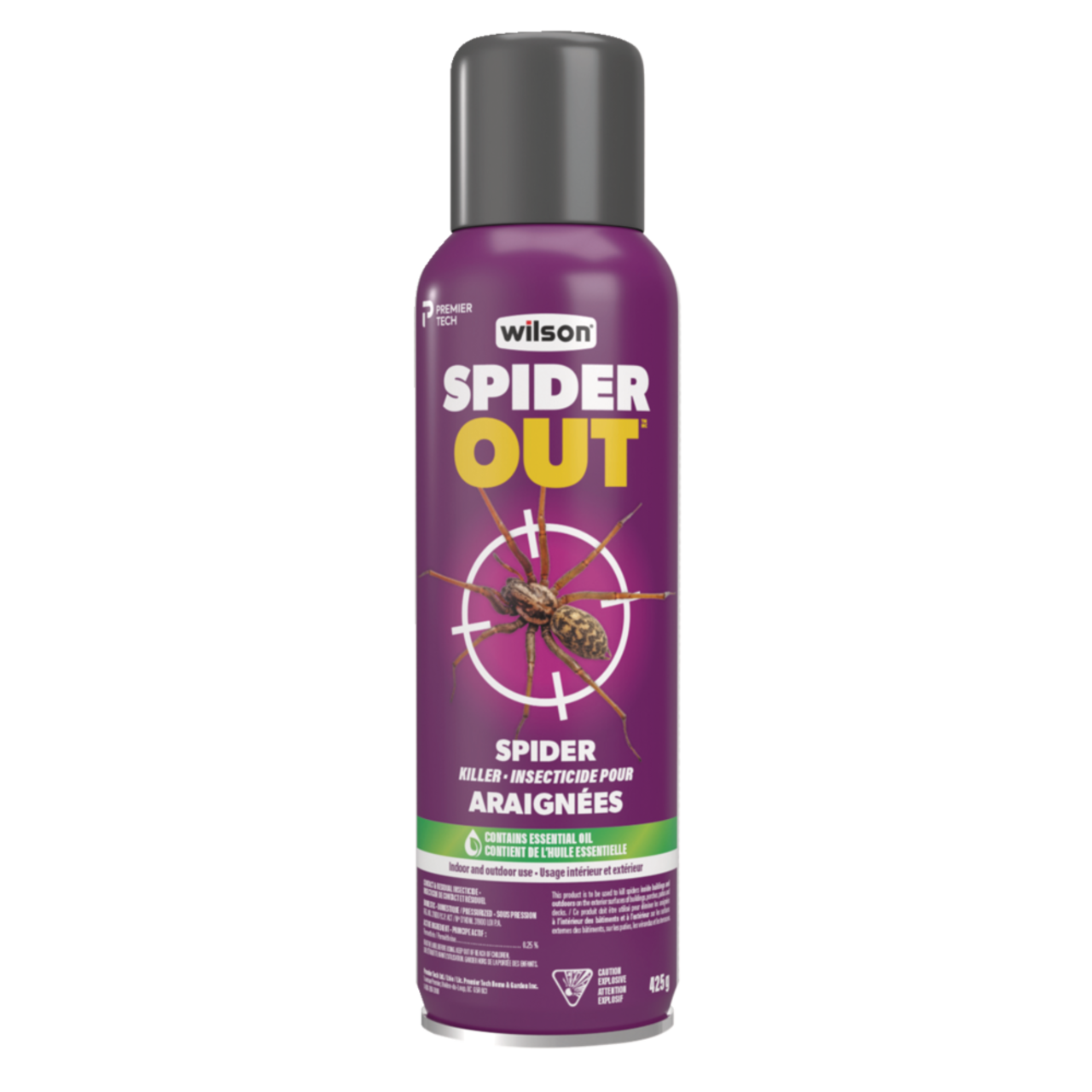 Insecticide pour araignées Wilson SpiderOut intérieur/extérieur, aérosol,  425 g