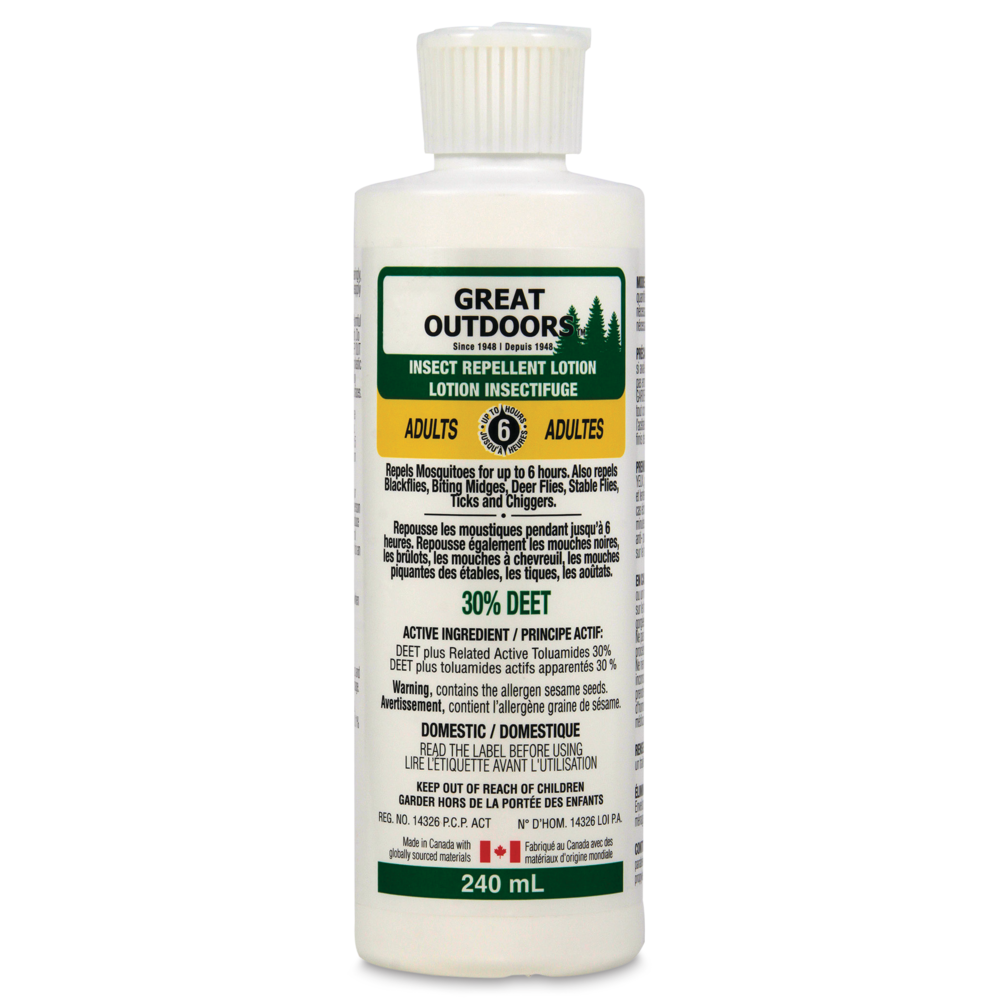 Watkins Great Outdoors 8-Hour 30% DEET Mosquito/Insect Repellent Lotion,  240-mL