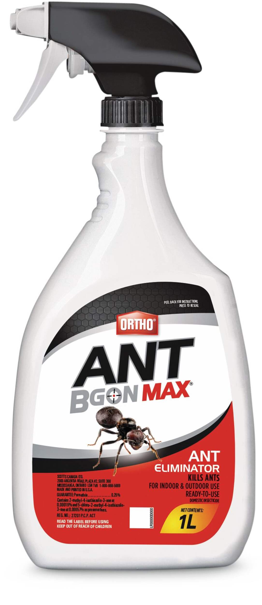 Fourmicide Ortho Ant B Gon MAX, prêt à l'emploi, 1 L Front_Flat