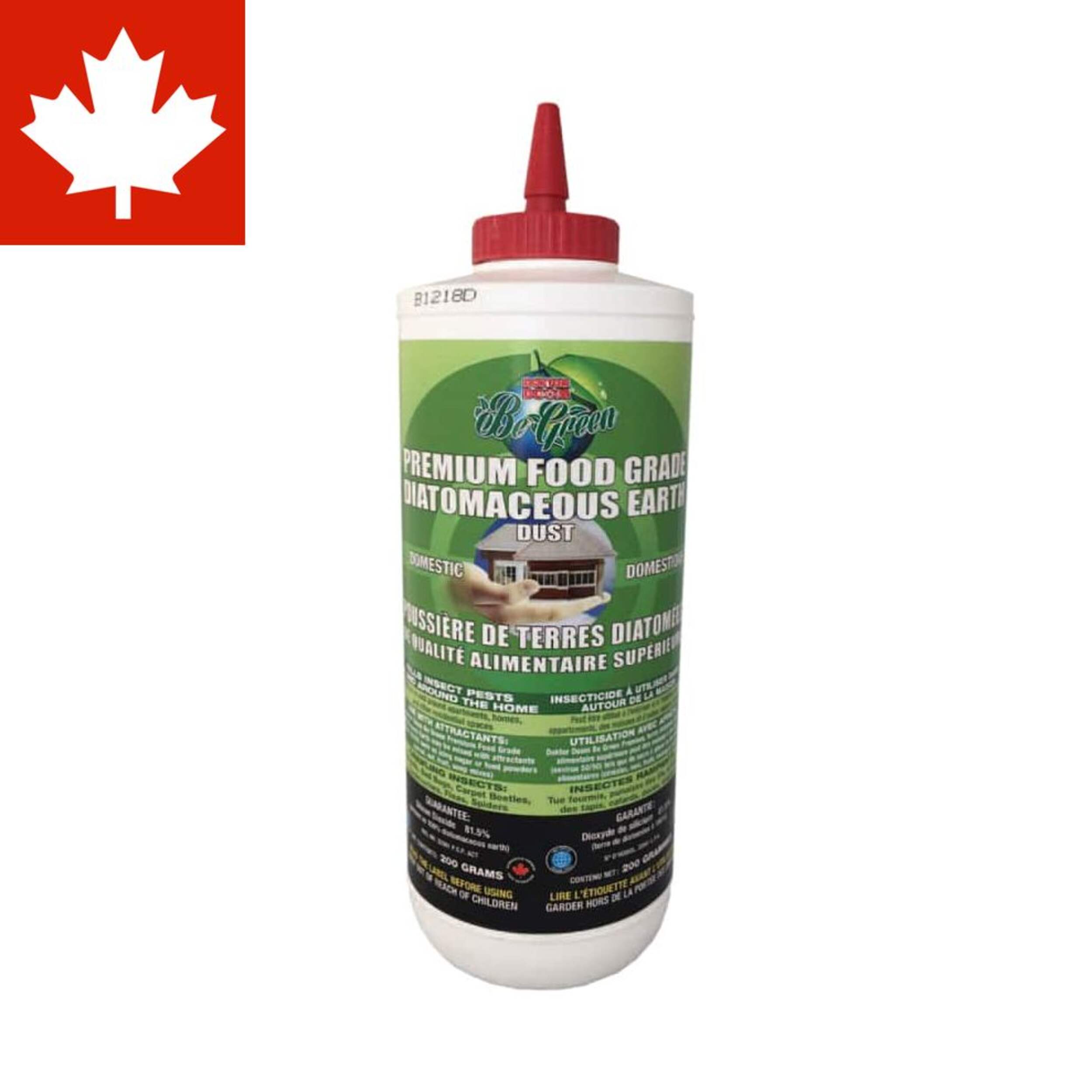 Doktor Doom Be Green Indoor/Outdoor Premium Food Grade with Diatomaceous Earth, 200-g Front_Flat