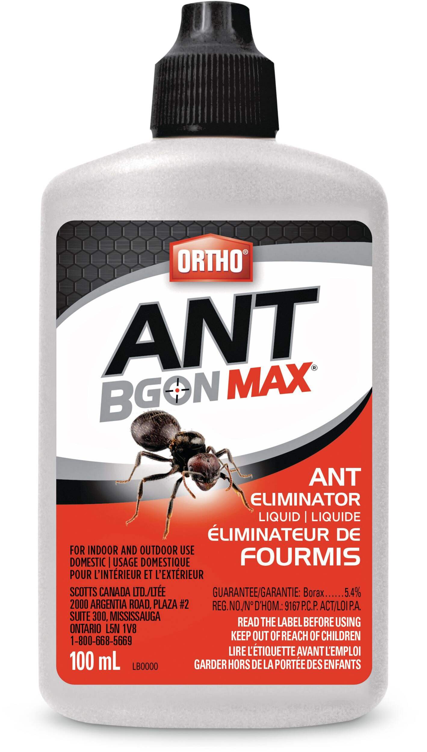 Ortho® Ant B Gon® MAX Indoor/Outdoor Liquid Ant Eliminator/Insecticide, 100-mL Front_Flat