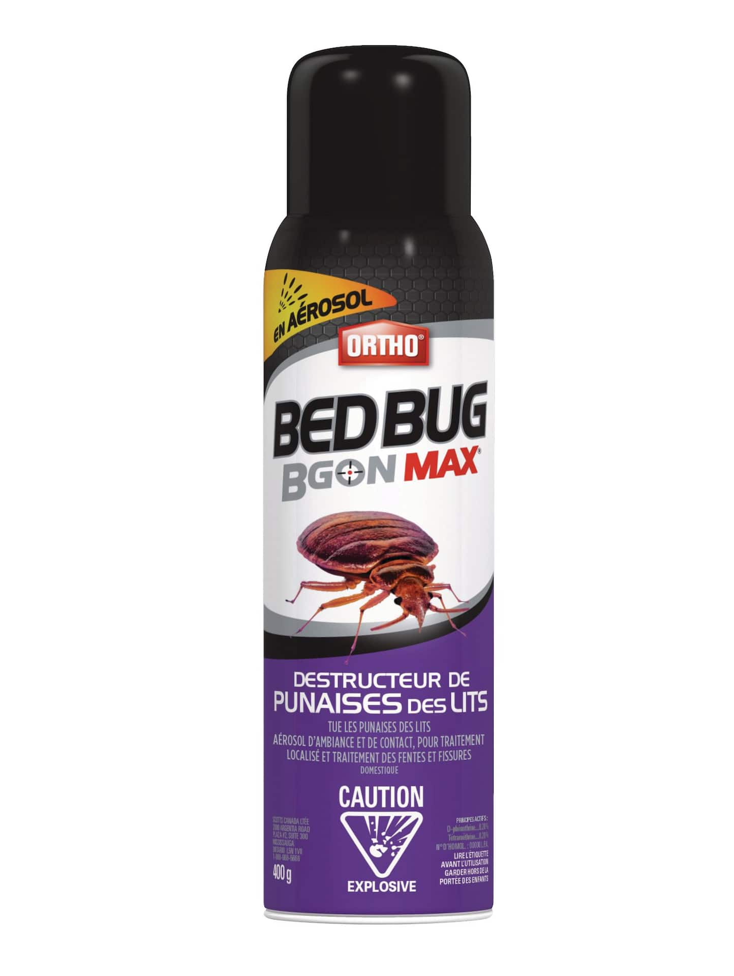 Ortho® Bed Bug B Gon® MAX Indoor Bed Bug Killer Aerosol Spray, 400-g ...