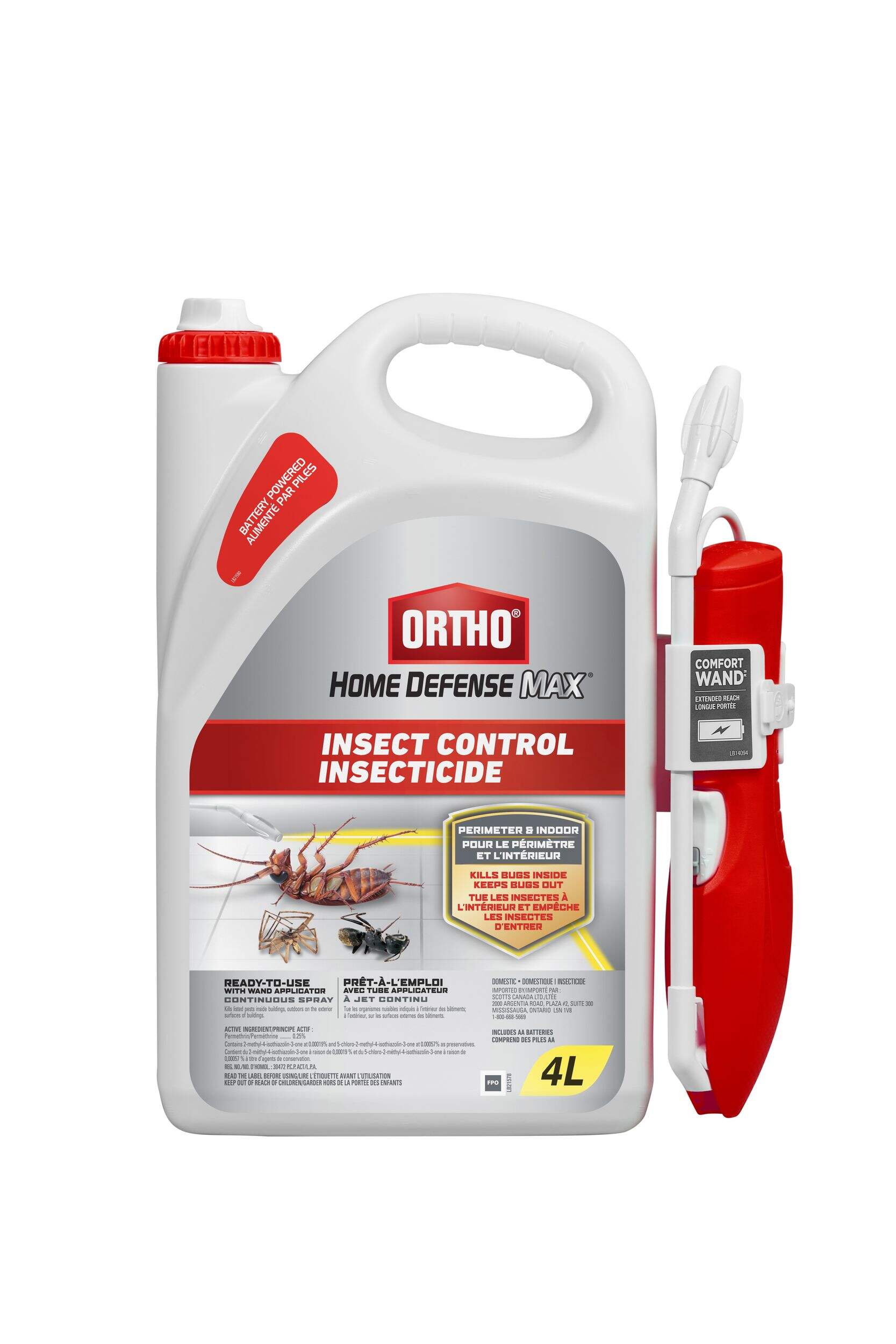Insecticide Ortho Home Defense MAX, prêt à l'emploi, 4 L Front_Flat