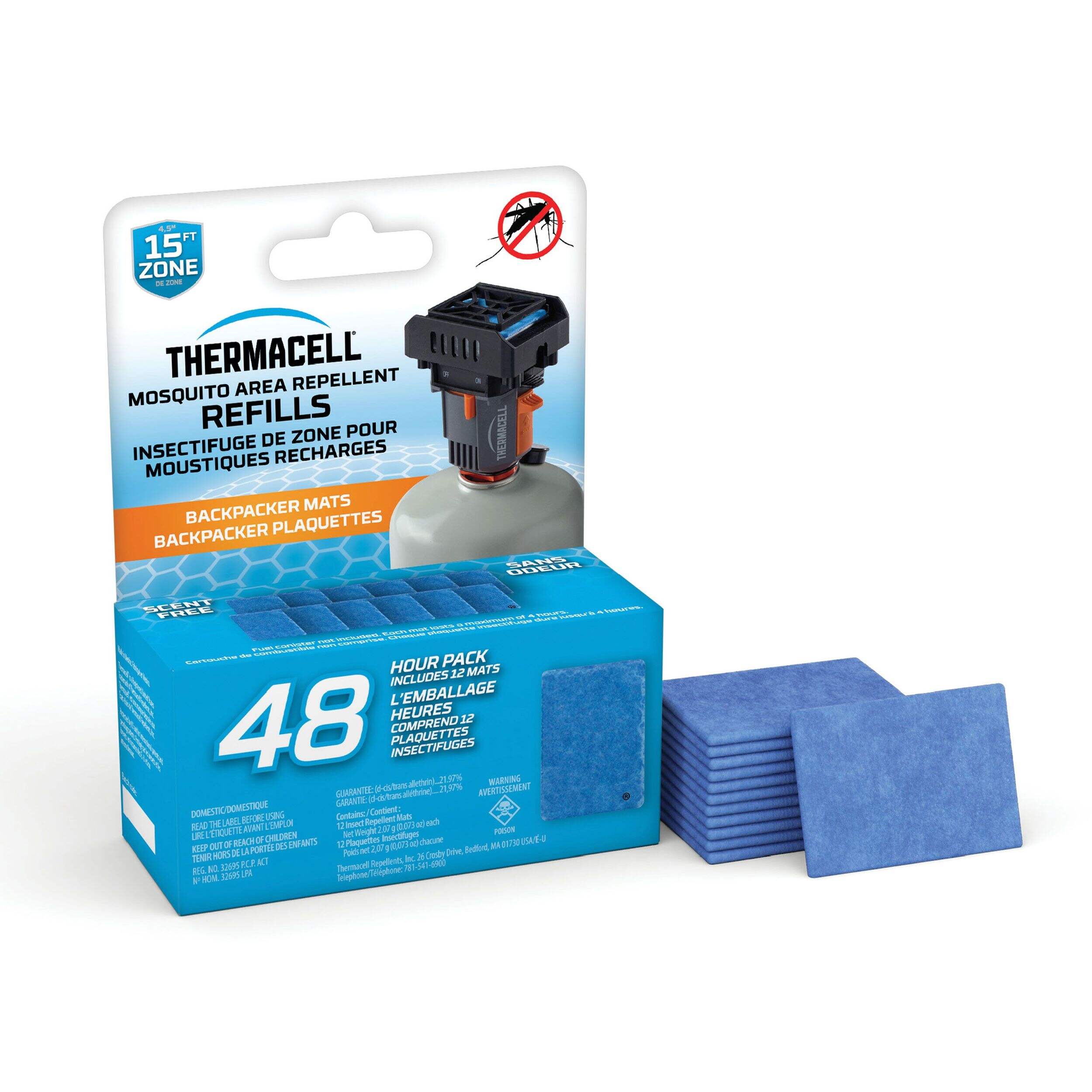 Recharges pour chasse-moustiques Thermacell pour sac à dos, 48 heures Front_Angled_Right
