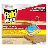 Raid Max Double Control Ant Baits Ant Killer, 4-pk