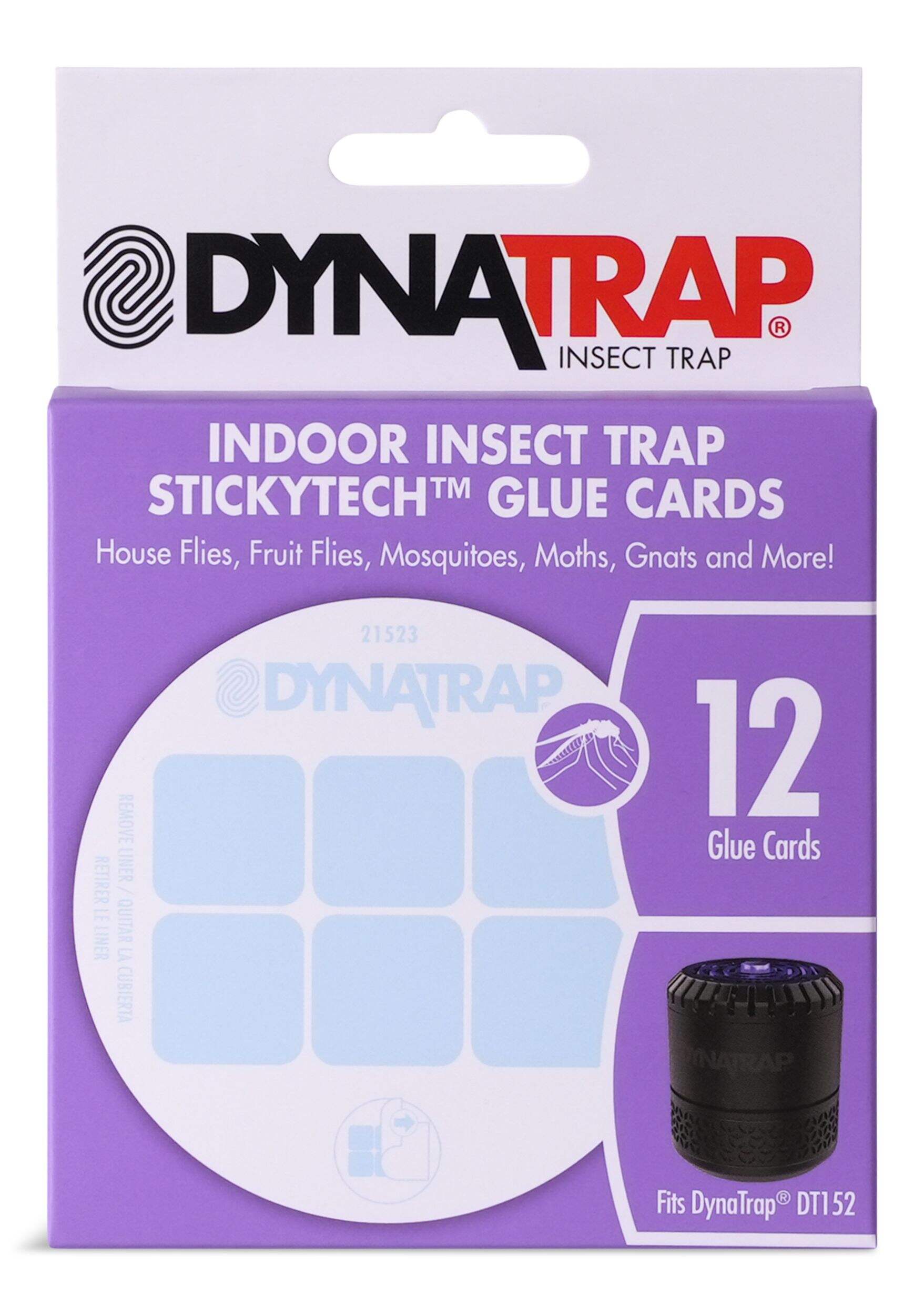 Dynatrap LED Flying Insect Trap StickyTech™ Glue Card Refill, 12-pk Front_Flat