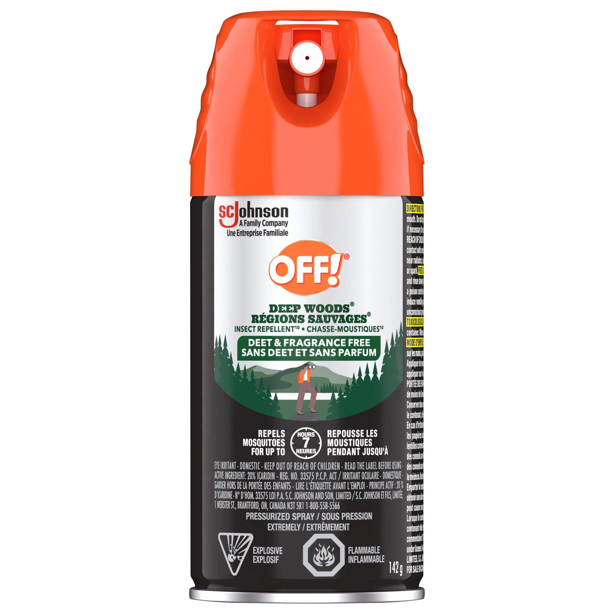 Off Deep Woods Deet Free Repellent, 142-g Front_Flat