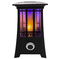 PIC Solar LED Flickering Flame Bug Zapper Patio Lantern Front_Flat